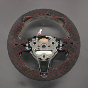 Griffowl Steering Wheel Cover for Customized Sedan Hyundai Elantra N Line 2021-2024. Hand-sewn kit for drivers seeking precision and comfort.
