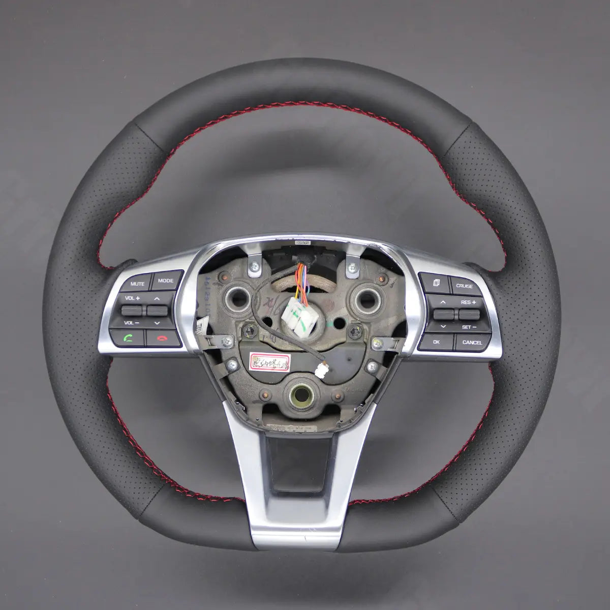 Griffowl Steering Wheel Cover for Customized Sedan Hyundai Sonata 2015-2019. Perfect grip with our steering wheel wrap and custom interior touch.
