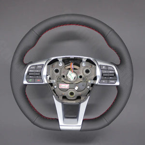 Griffowl Steering Wheel Cover for Customized Sedan Hyundai Sonata 2015-2019. Perfect grip with our steering wheel wrap and custom interior touch.
