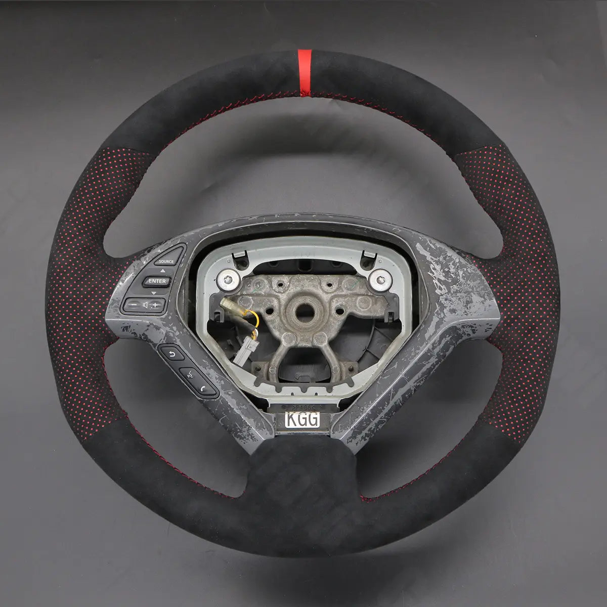 Griffowl Steering Wheel Cover for Customized Sedan Infiniti G25 G35 G37 2007-2013. For refined interior upgrades using our wrap and stitch kit.
