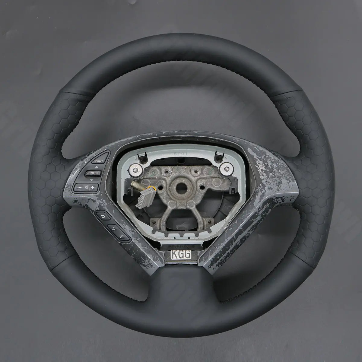 Griffowl Steering Wheel Cover for Customized Sedan Infiniti G25 G35 G37 2007-2013. For refined interior upgrades using our wrap and stitch kit.
