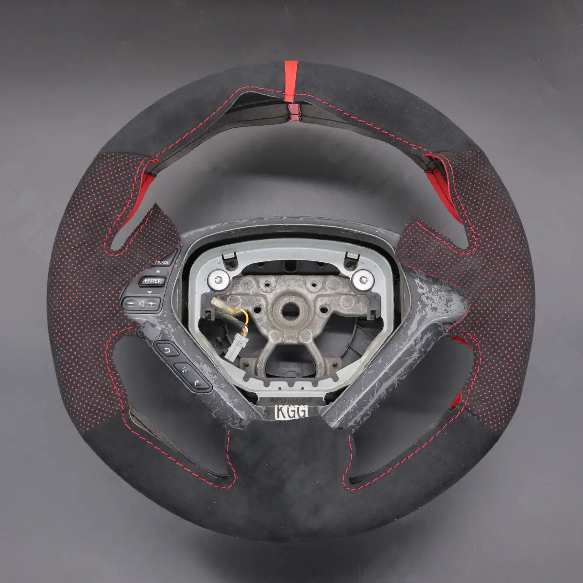 Griffowl Steering Wheel Cover for Customized Sedan Infiniti G25 G35 G37 2007-2013. For refined interior upgrades using our wrap and stitch kit.
