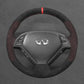 Griffowl Steering Wheel Cover for Customized Sedan Infiniti G25 G35 G37 2007-2013. For refined interior upgrades using our wrap and stitch kit.
