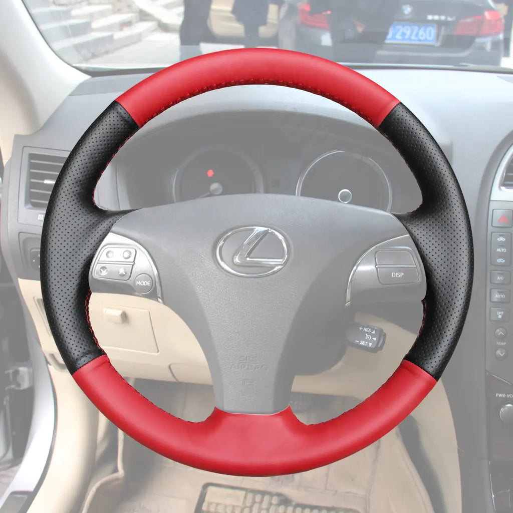 Griffowl Steering Wheel Cover for Customized Sedan Lexus ES240 ES250 ES300 ES350 2007-2012. Elevate your interior with Griffowl's wrap and stitch kit.