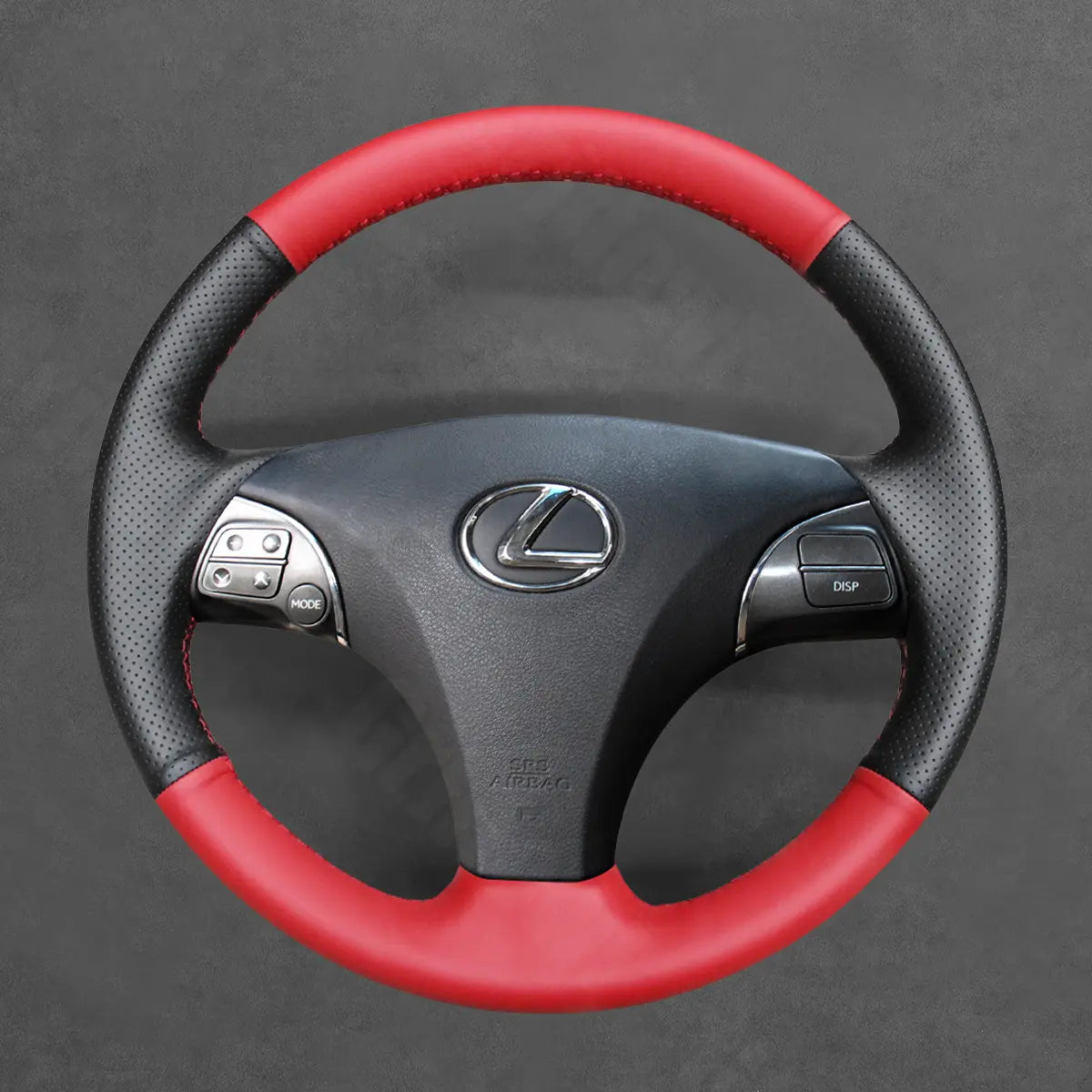 Griffowl Steering Wheel Cover for Customized Sedan Lexus ES240 ES250 ES300 ES350 2007-2012. Elevate your interior with Griffowl's wrap and stitch kit.