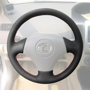 Griffowl Steering Wheel Cover for Customized Sedan Lexus ES300 ES330 2002-2004. For refined interior upgrades using our wrap and stitch kit.