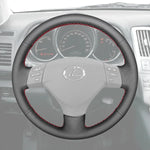 Griffowl Steering Wheel Cover for Customized Sedan Lexus ES300 ES330 2005-2006. For refined interior upgrades using our wrap and stitch kit.