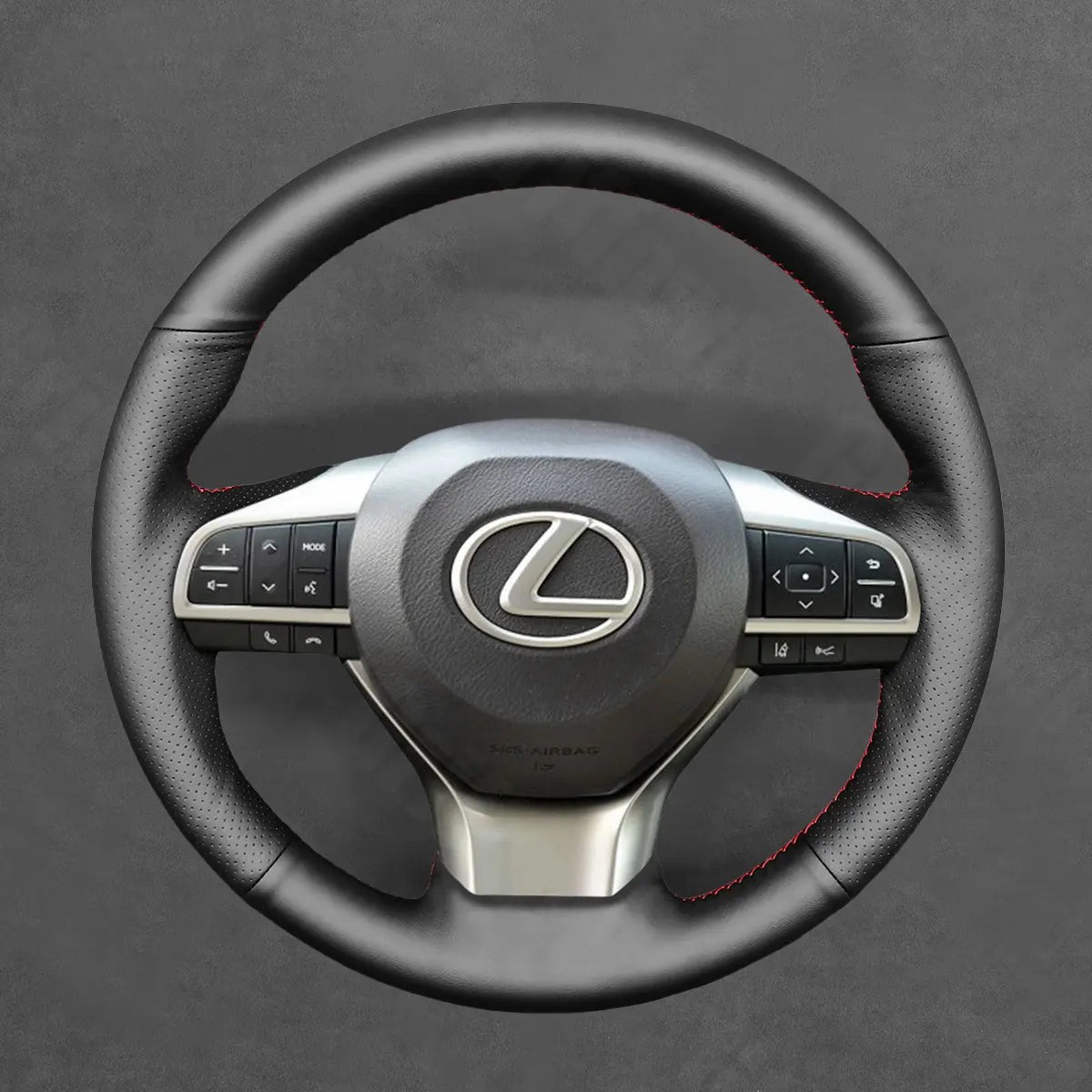 Griffowl Steering Wheel Cover for Customized Sedan Lexus ES300h ES350 GS200t GS350 GS450h GS F 2016-2021. Perfect for enthusiasts seeking refined interior mods.