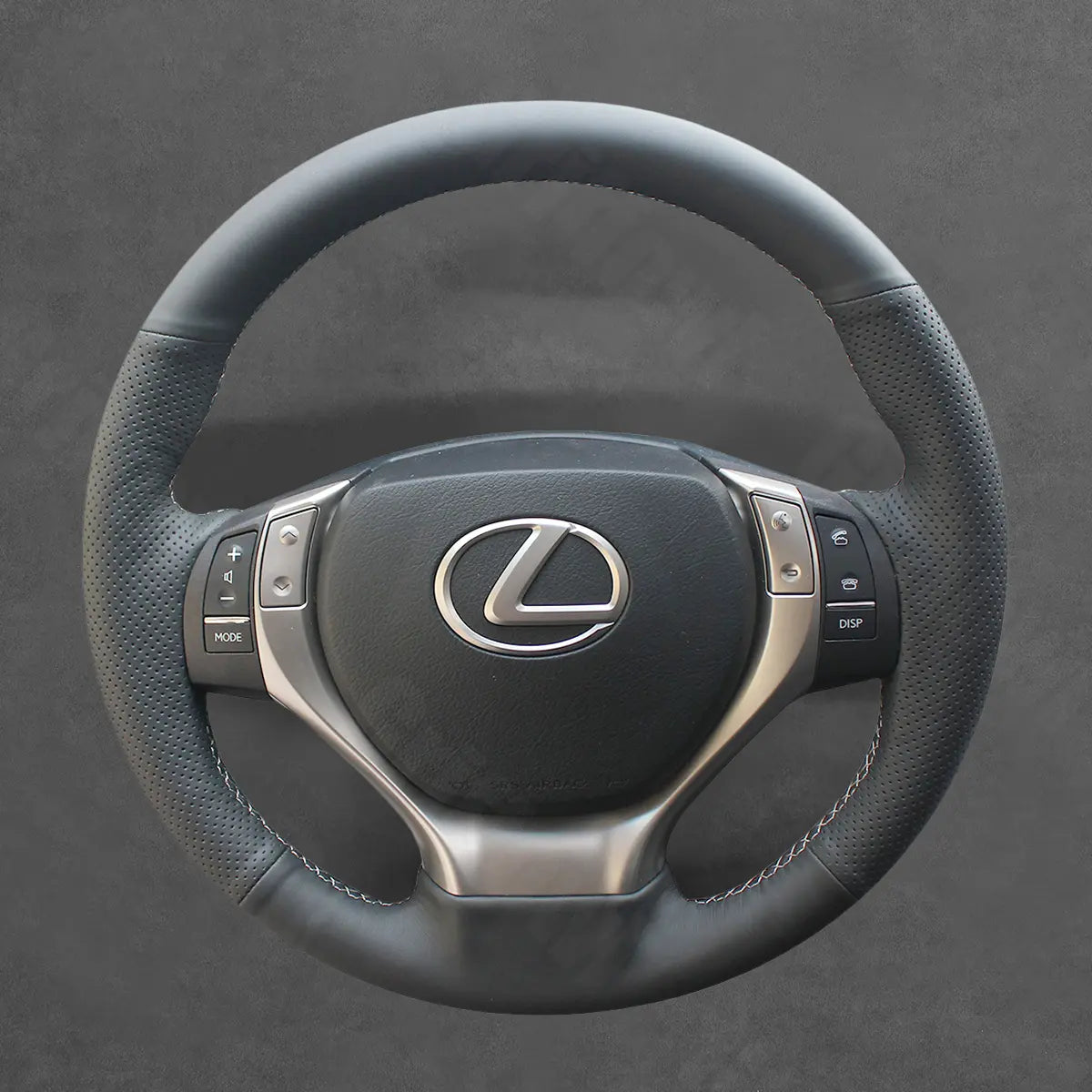 Griffowl Steering Wheel Cover for Customized Sedan Lexus ES350 ES300h GS200t GS350 GS450h GS F 2012-2016. Perfect for enthusiasts seeking refined interior mods.