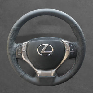 Griffowl Steering Wheel Cover for Customized Sedan Lexus ES350 ES300h GS200t GS350 GS450h GS F 2012-2016. Perfect for enthusiasts seeking refined interior mods.