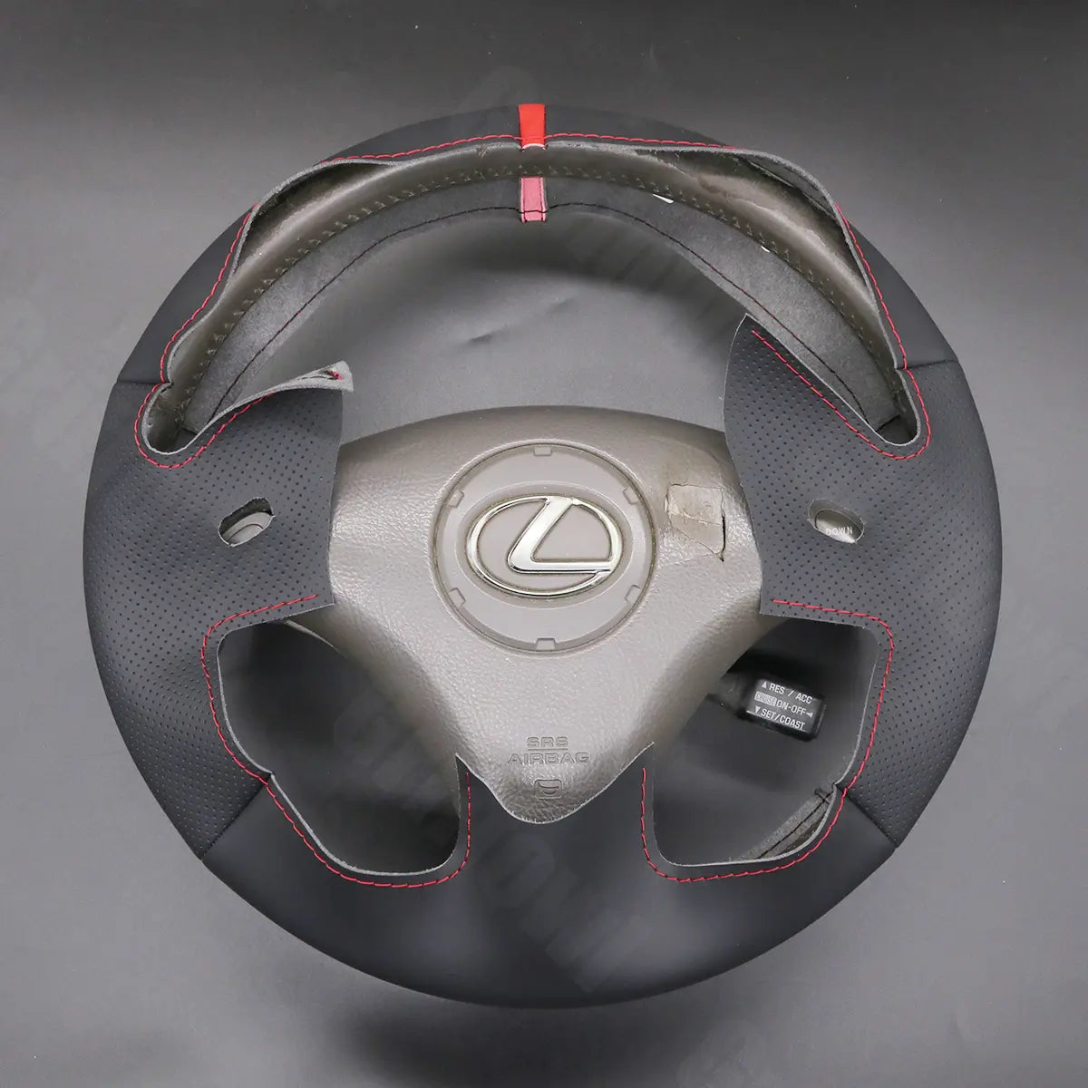 Griffowl Steering Wheel Cover for Customized Sedan Lexus GS300 GS430 1998-2005. For refined interior upgrades using our wrap and stitch kit.