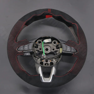 Griffowl Steering Wheel Cover for Customized Sedan Mazda 2 3 Axela 6 Atenza 2015-2025. Elevate your interior with Griffowl's wrap and stitch kit.