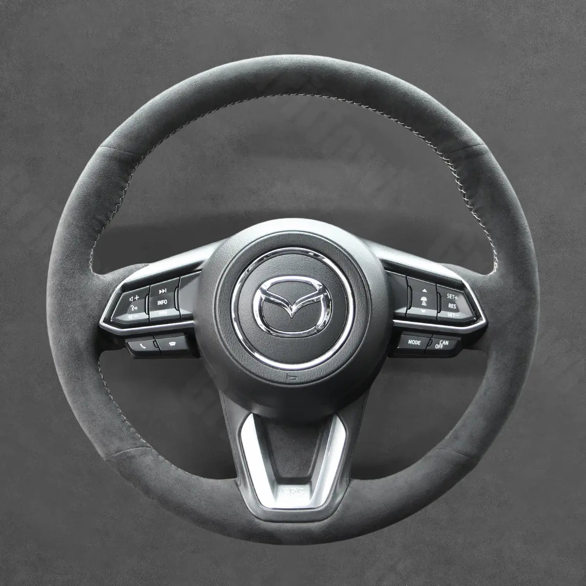 Griffowl Steering Wheel Cover for Customized Sedan Mazda 2 3 Axela 6 Atenza 2015-2025. Elevate your interior with Griffowl's wrap and stitch kit.