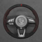 Griffowl Steering Wheel Cover for Customized Sedan Mazda 2 3 Axela 6 Atenza 2015-2025. Elevate your interior with Griffowl's wrap and stitch kit.