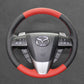 Griffowl Steering Wheel Cover for Customized  Mazda 3 Axela 6 CX 9 CX9 Axela MPV  5 2011-2013. Griffowl's interior mod with hand-sewn DIY steering wheel kit.