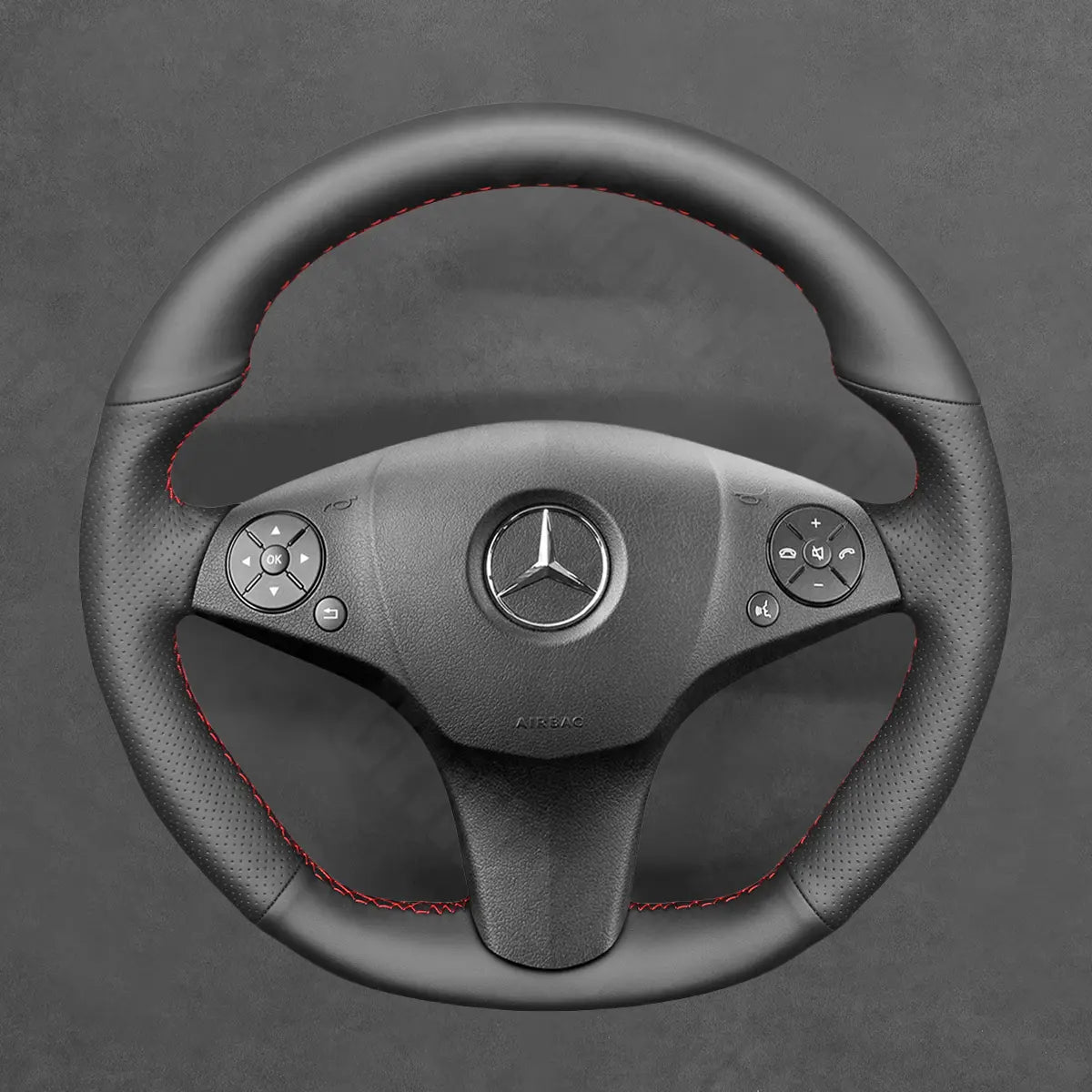 Griffowl Steering Wheel Cover for Customized Sedan Mercedes Benz AMG CLS Class 63 AMG E SL 63 R230 SLS 2008-2015. Turn every drive into a luxury experience.