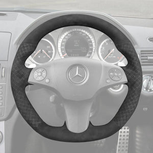Griffowl Steering Wheel Cover for Customized Sedan Mercedes Benz AMG CLS Class 63 AMG E SL 63 R230 SLS 2008-2015. Turn every drive into a luxury experience.
