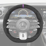 Griffowl Steering Wheel Cover for Customized Sedan Mercedes Benz AMG CLS53 C257 E53 W213 E63 W213 EQS 53 2021-2022. Turn every drive into a luxury experience.
