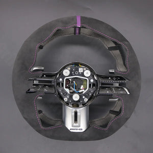 Griffowl Steering Wheel Cover for Customized Sedan Mercedes Benz AMG CLS53 C257 E53 W213 E63 W213 EQS 53 2021-2022. Turn every drive into a luxury experience.