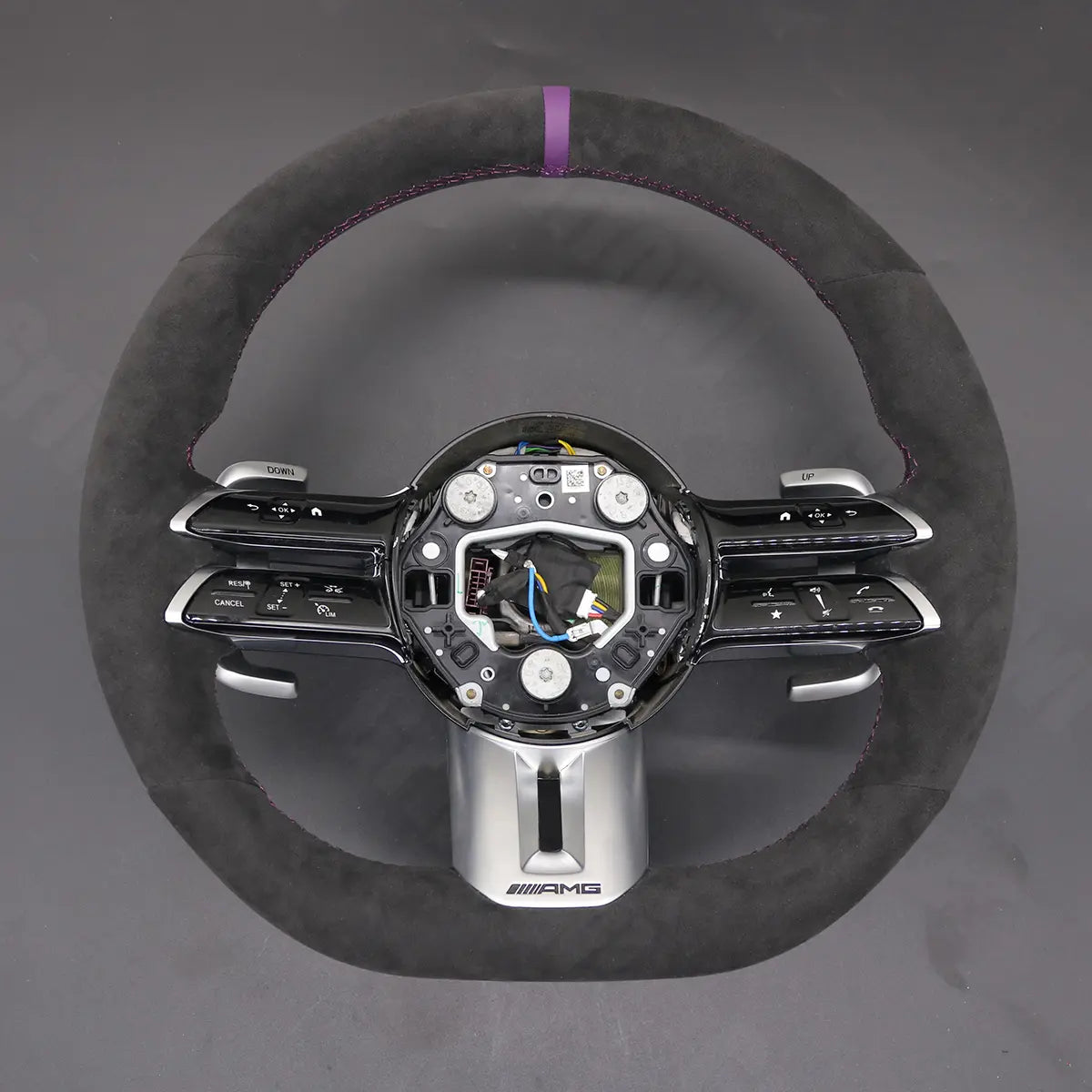 Griffowl Steering Wheel Cover for Customized Sedan Mercedes Benz AMG CLS53 C257 E53 W213 E63 W213 EQS 53 2021-2022. Turn every drive into a luxury experience.