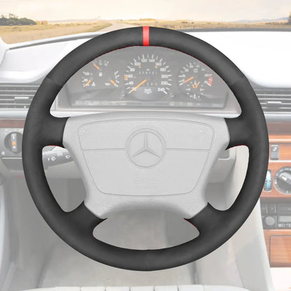 Griffowl Steering Wheel Cover for Customized Sedan Mercedes Benz C CL E S Class W202 C140 W210 W124 W140 1993-2020. Turn every drive into a luxury experience.