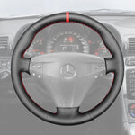 Griffowl Steering Wheel Cover for Customized Sedan Mercedes Benz C Class W203 Kompressor 2002-2004. Hand-sewn DIY kit blends grip, function, and style inside.