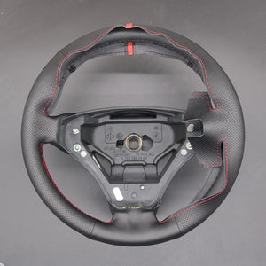 Griffowl Steering Wheel Cover for Customized Sedan Mercedes Benz C Class W203 Kompressor 2002-2004. Hand-sewn DIY kit blends grip, function, and style inside.