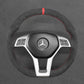 Griffowl Steering Wheel Cover for Customized Sedan Mercedes Benz C E GLS W204 W212 C218 2012-2015. Hand-sewn DIY kit blends grip, function, and style inside.