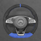 Griffowl Steering Wheel Cover for Customized Sedan Mercedes Benz C GLS E S SL Class R231 2015-2018. Hand-sewn DIY kit blends grip, function, and style inside.
