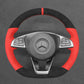 Griffowl Steering Wheel Cover for Customized Sedan Mercedes Benz C GLS E S SL Class R231 2015-2018. Hand-sewn DIY kit blends grip, function, and style inside.