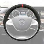 Griffowl Steering Wheel Cover for Customized Sedan Mercedes Benz S Class W222 2014-2017. Elevate your interior with Griffowl's wrap and stitch kit.