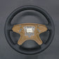 Griffowl Steering Wheel Cover for Customized Sedan Mercedes Benz W204 C-Class C280 C230 C180 C260 C200 C300 2007-2010. Compact, hand-sewn DIY wrap for quick interior mods and grip upgrade.