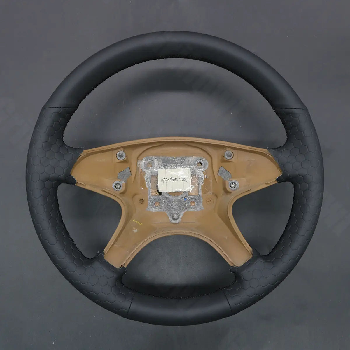 Griffowl Steering Wheel Cover for Customized Sedan Mercedes Benz W204 C-Class C280 C230 C180 C260 C200 C300 2007-2010. Compact, hand-sewn DIY wrap for quick interior mods and grip upgrade.