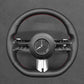 Griffowl Steering Wheel Cover for Customized Sedan Mercedes Benz W206 C257 W213 W223 EQS EQE 2021-2024. Perfect for enthusiasts seeking refined interior mods.