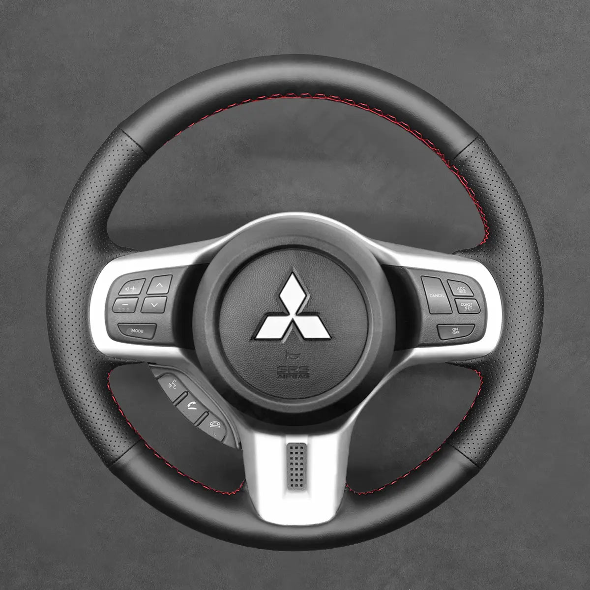 Griffowl Steering Wheel Cover for Customized Sedan Mitsubishi Lancer Evolution EVO 10 X 2008-2015. Hand-sewn DIY kit blends grip, function, and style inside.
