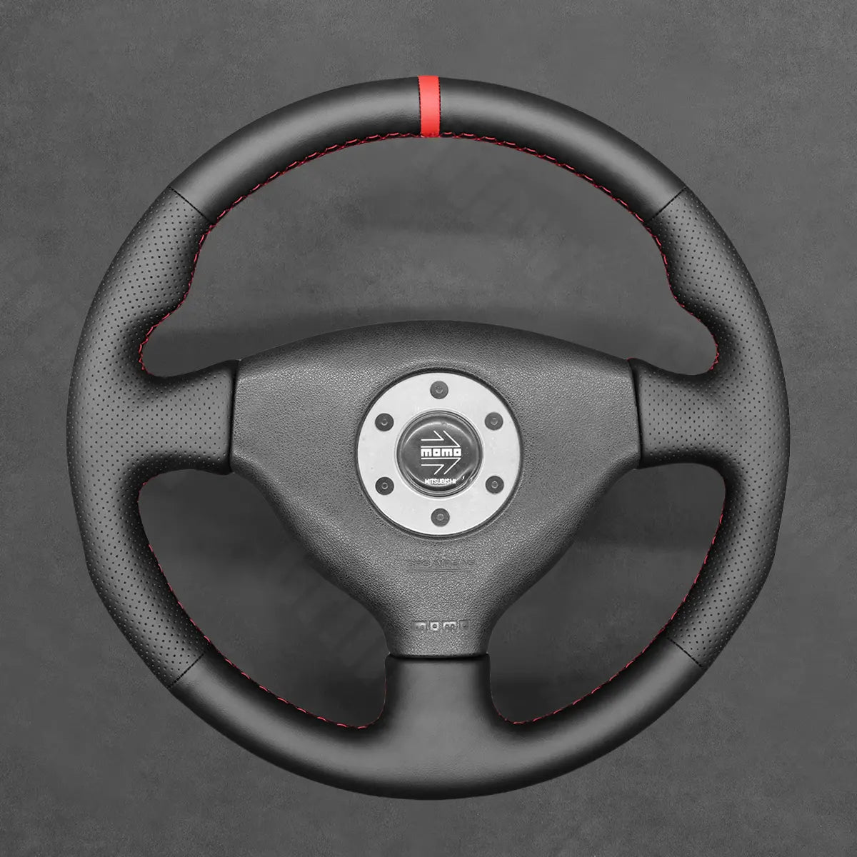 Griffowl Steering Wheel Cover for Customized Sedan Mitsubishi Lancer Evolution EVO 5 V6 VI 1998-2000. Hand-sewn DIY kit blends grip, function, and style inside.
