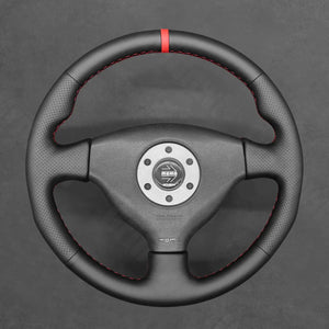 Griffowl Steering Wheel Cover for Customized Sedan Mitsubishi Lancer Evolution EVO 5 V6 VI 1998-2000. Hand-sewn DIY kit blends grip, function, and style inside.
