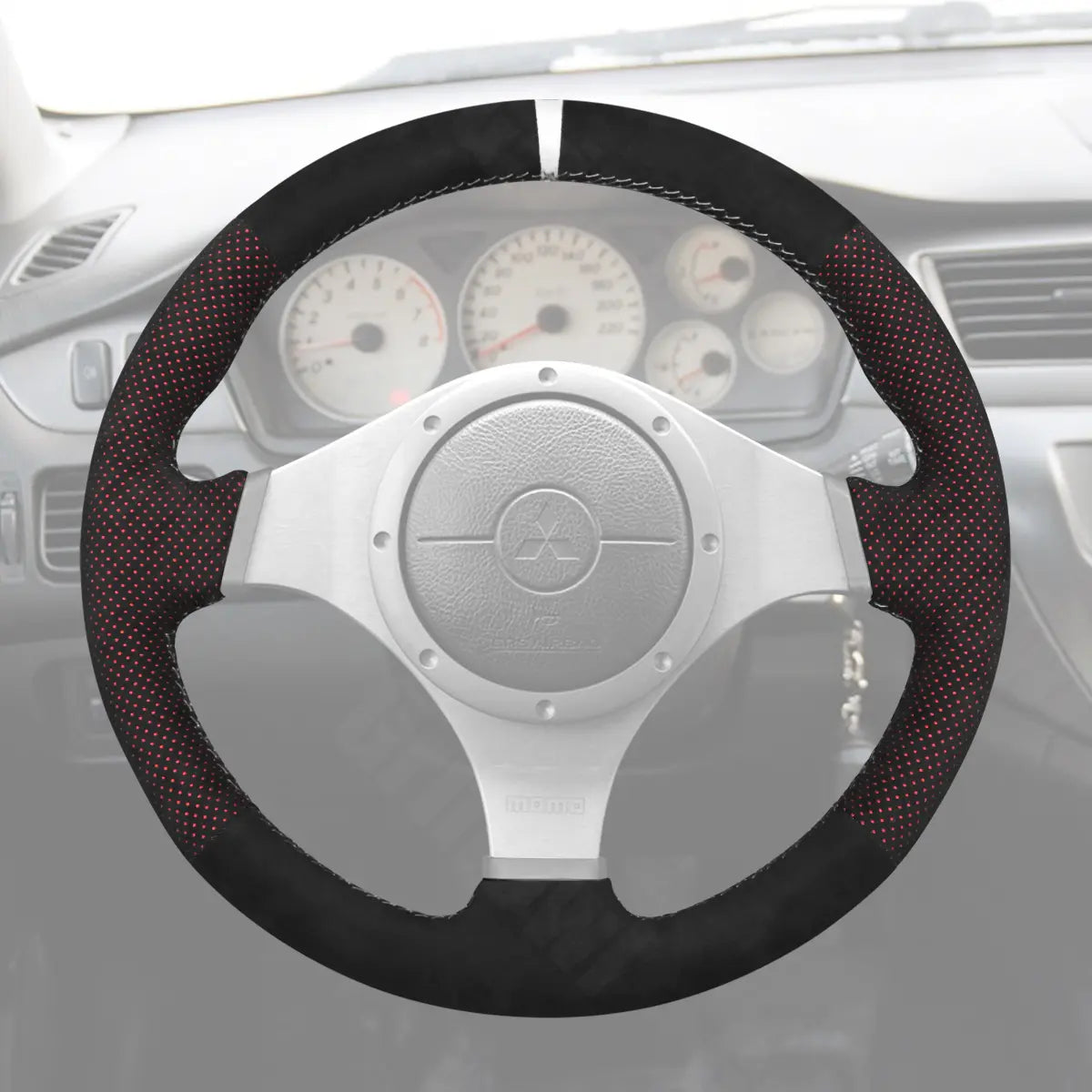 Griffowl Steering Wheel Cover for Customized Sedan Mitsubishi Lancer Evolution EVO 7 VII 8 VIII 9 IX 2001-2007. Turn every drive into a luxury experience.
