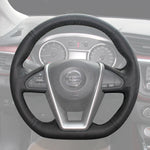 Griffowl Steering Wheel Cover for Customized Sedan Nissan Maxima 2016-2023. Perfect grip with our steering wheel wrap and custom interior touch.
