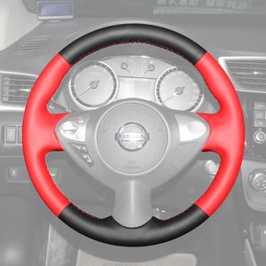 Griffowl Steering Wheel Cover for Customized Sedan Nissan Sentra Maxima 2009-2019. For refined interior upgrades using our wrap and stitch kit.
