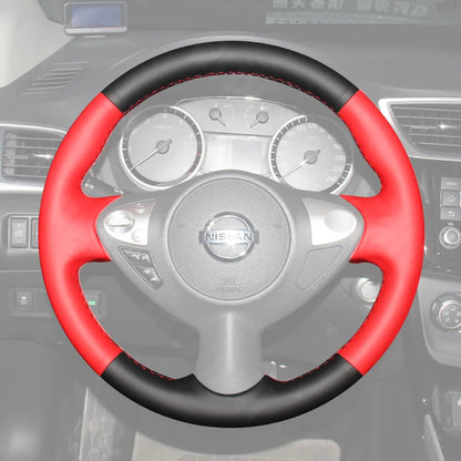 Griffowl Steering Wheel Cover for Customized Sedan Nissan Sentra Maxima 2009-2019. For refined interior upgrades using our wrap and stitch kit.
