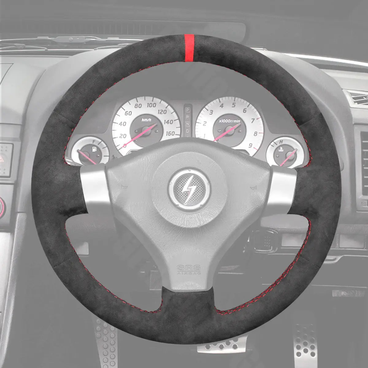 Griffowl Steering Wheel Cover for Customized Sedan Nissan Skyline GT-R R34 with Mutifunction button 1998-2002. Turn every drive into a luxury experience.

