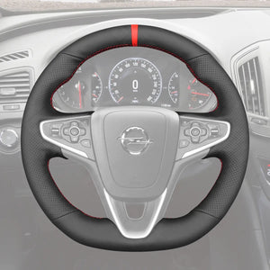 Griffowl Steering Wheel Cover for Customized Sedan Opel Insignia OPC 2013-2017. For refined interior upgrades using our wrap and stitch kit.

