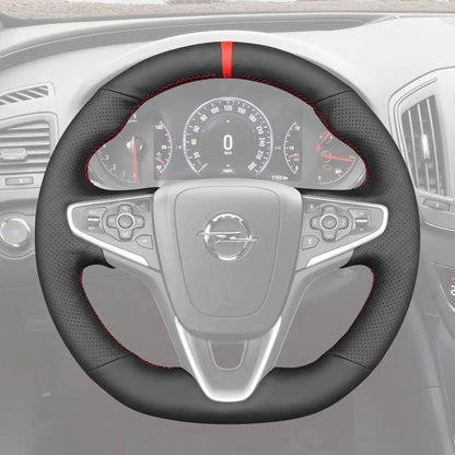 Griffowl Steering Wheel Cover for Customized Sedan Opel Insignia OPC 2013-2017. For refined interior upgrades using our wrap and stitch kit.
