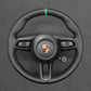 Griffowl Steering Wheel Cover for Customized Sedan Porsche Panamera Taycan 2021-2025. Hand-sewn kit for drivers seeking precision and comfort.