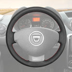Griffowl Steering Wheel Cover for Customized Sedan Renault Logan 2013-2016. Perfect grip with our steering wheel wrap and custom interior touch.