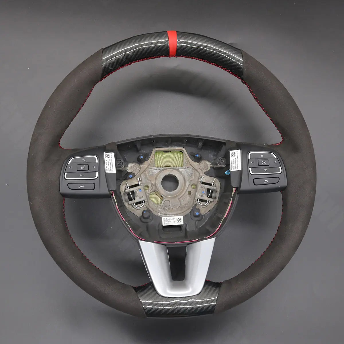 Griffowl Steering Wheel Cover for Customized Sedan Seat Toledo 2009-2012. Perfect grip with our steering wheel wrap and custom interior touch.
