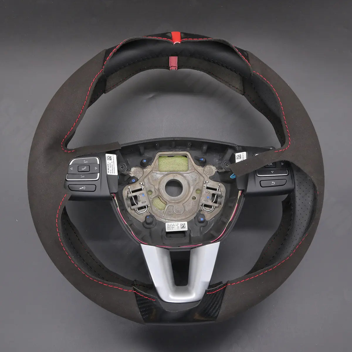 Griffowl Steering Wheel Cover for Customized Sedan Seat Toledo 2009-2012. Perfect grip with our steering wheel wrap and custom interior touch.
