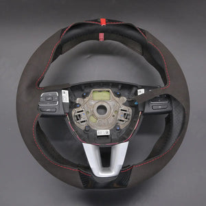 Griffowl Steering Wheel Cover for Customized Sedan Seat Toledo 2009-2012. Perfect grip with our steering wheel wrap and custom interior touch.
