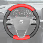 Griffowl Steering Wheel Cover for Customized Sedan Seat Toledo 2014-2019. Perfect grip with our steering wheel wrap and custom interior touch.
